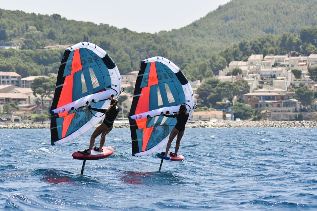 Cours de wingfoil à la SNGL